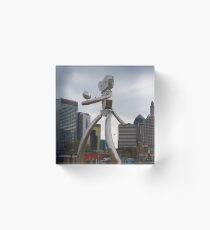 The Traveling Man Acrylic Block