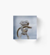 Traveling Man Acrylic Block
