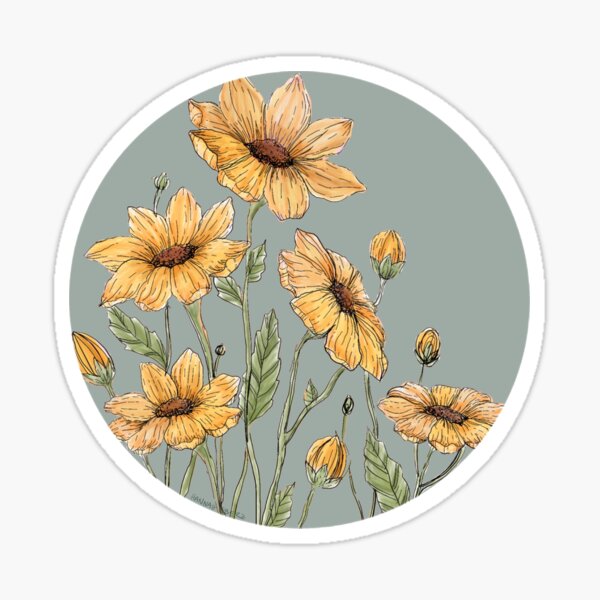 Vista previa del artículo con la obra «Girasoles», diseñado y vendido por Hannah Eberz.