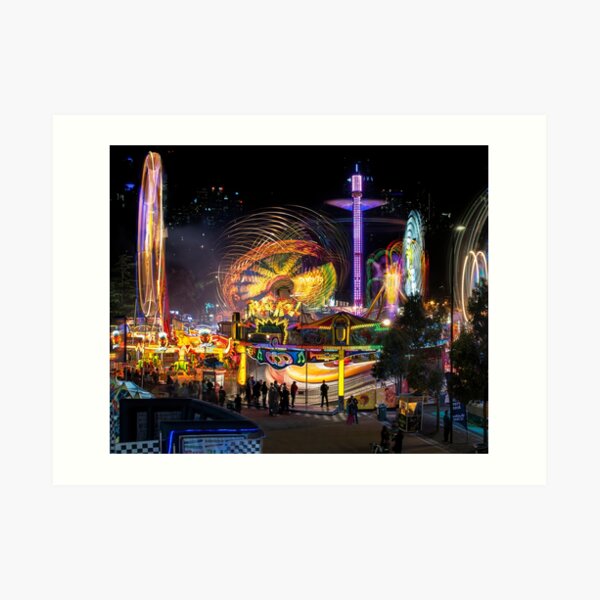 Fairground Attraction (diptych - left side) Art Print