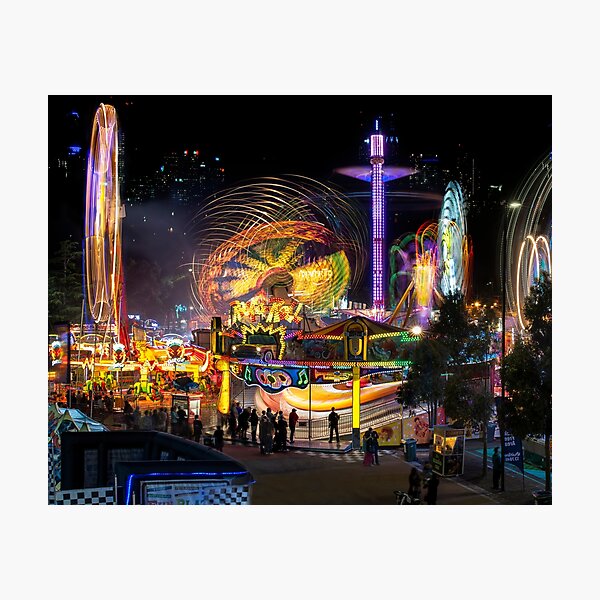 Fairground Attraction (diptych - left side) Photographic Print