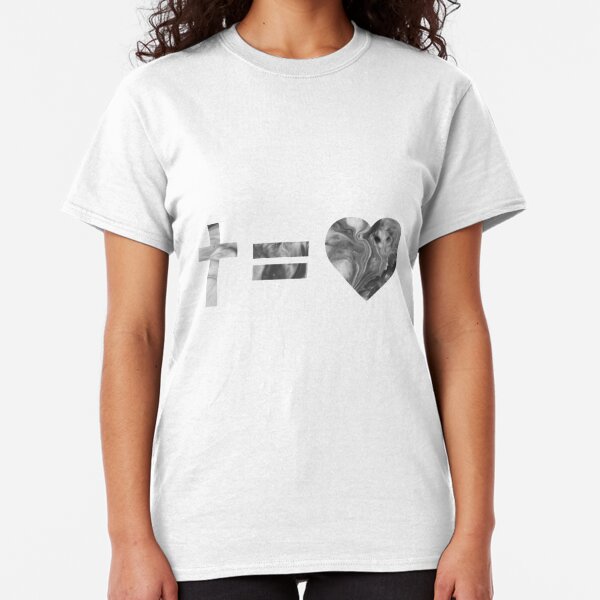 cross equals love shirt