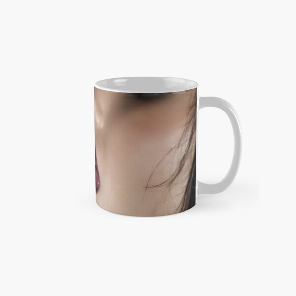 Fine Erotic Art Photography "Just A Taste - Black" Sexy Mouth - Mouth - Lips - Face - Tongue Classic Mug