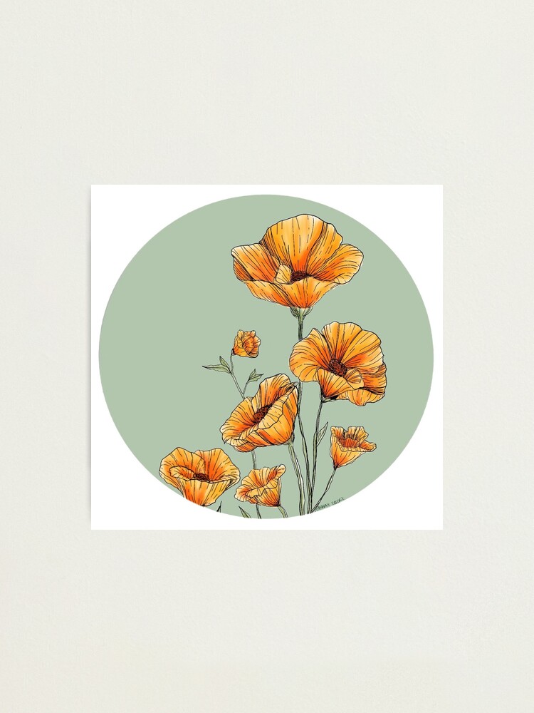California Grown Poppies Racerback Tank California Grown Poppies Racerback Tank