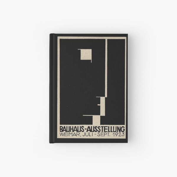 Bauhaus Logo on 1923 Weimar Advertisement Hardcover Journal