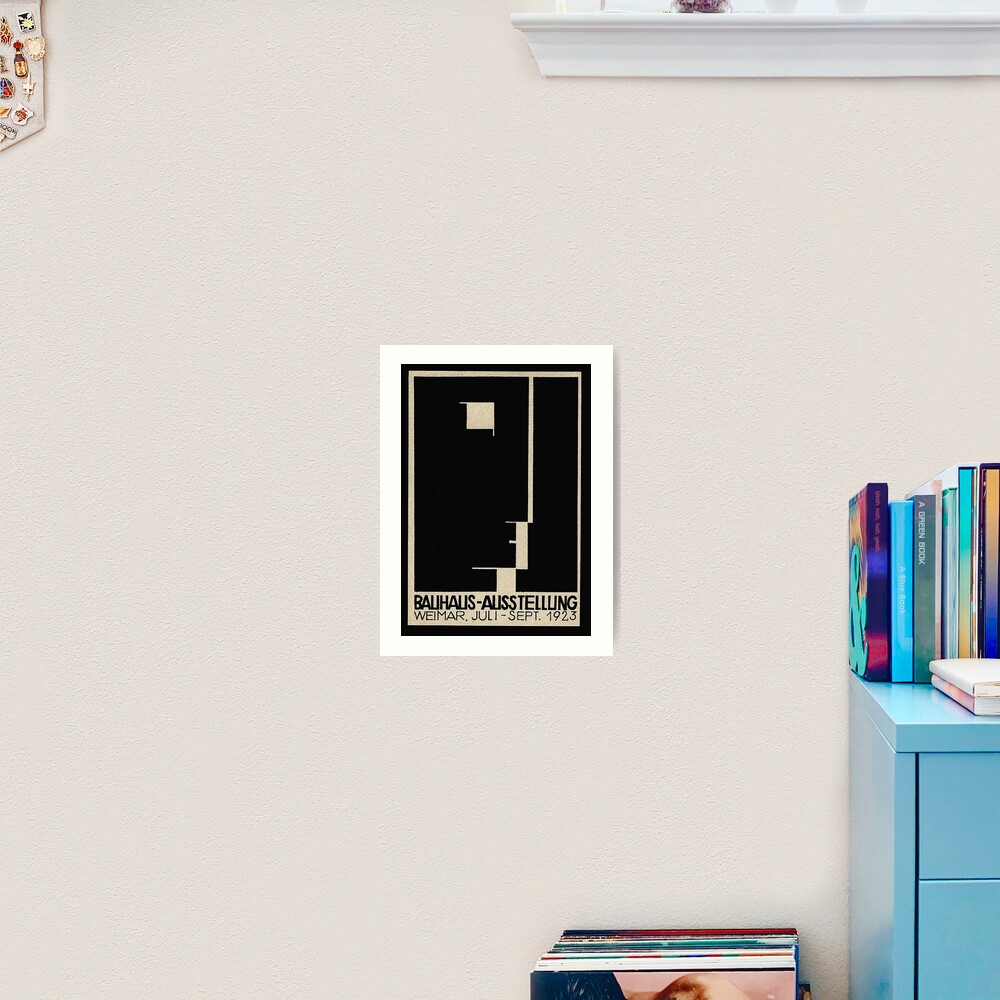 Bauhaus Logo on 1923 Weimar Advertisement Art Print