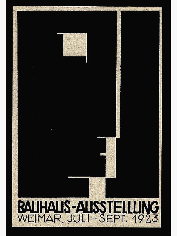 Bauhaus Logo on 1923 Weimar Advertisement by edsimoneit