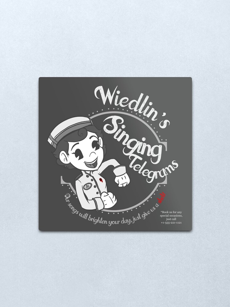 Alternate view of Singing Telegram Metal Print