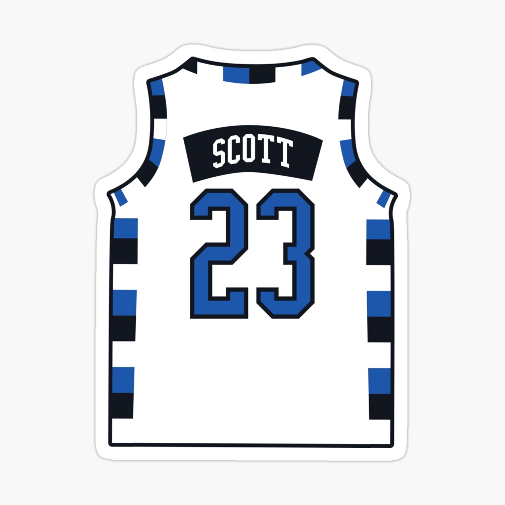 Nathan Scott Basketball Jersey Sticker for Sale by breynoldsdesign