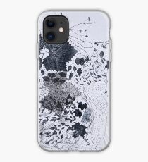 Harmonized Wind Nerves and Mycelium iPhone Case
