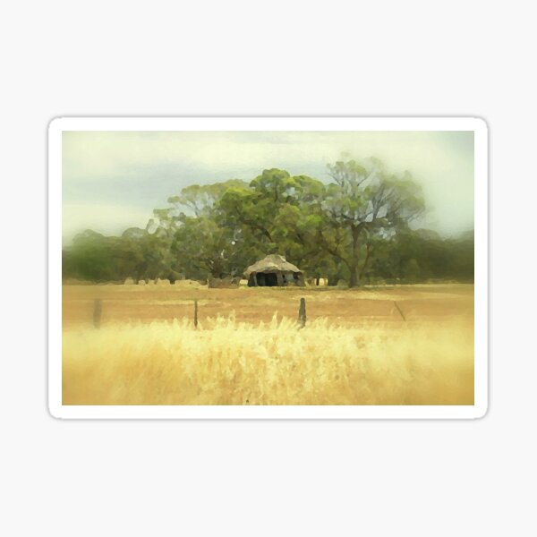 Thatched roof Barn Sticker