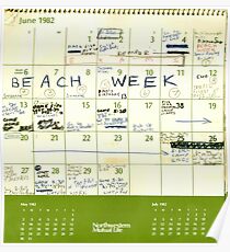 Brett Kavanaugh BEACH WEEK Calender Poster