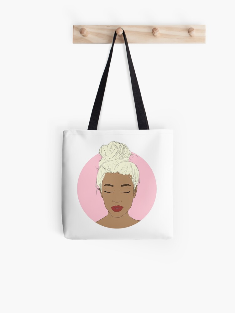 Bolsa de tela «chica negra rubia bollo #blackout» de menhys | Redbubble