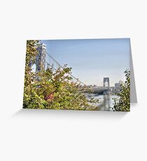 George Washington Bridge from Historic Park Greeting Card