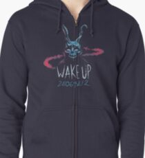 Aufwachen Hoodie mit Reißverschluss