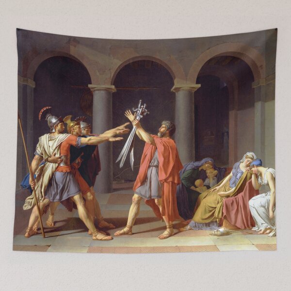 Aperçu de l'œuvre Serment des Horaces - Jacques-Louis David créée et vendue par themasters.