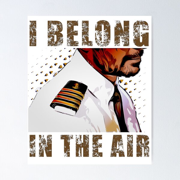 Item preview, I Belong In The Air Pilot Gift designed and sold by dtino.
