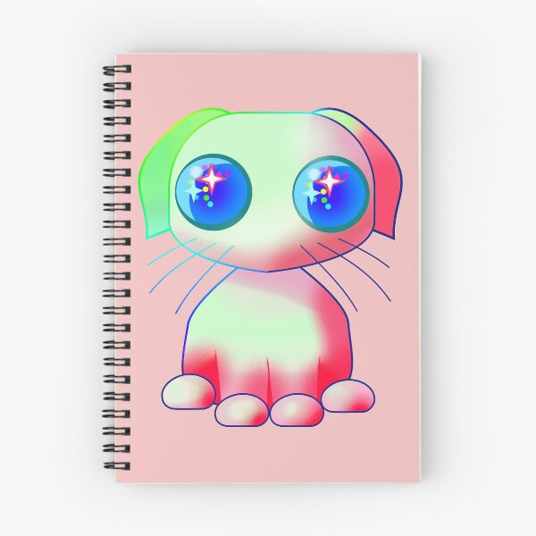Item preview, Adorable Kawaii Puppy dog in green and pink designed and sold by M-Lorentsson.