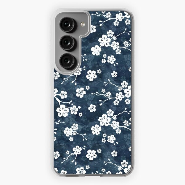 Asia Floral White Cherry Blossom Red iPhone Wallet Case