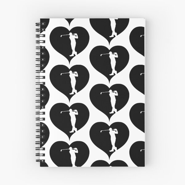 Item preview, Heart Golfing Black designed and sold by RetroFuchs.