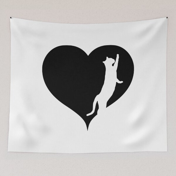 Item preview, Black cat heart pet designed and sold by RetroFuchs.