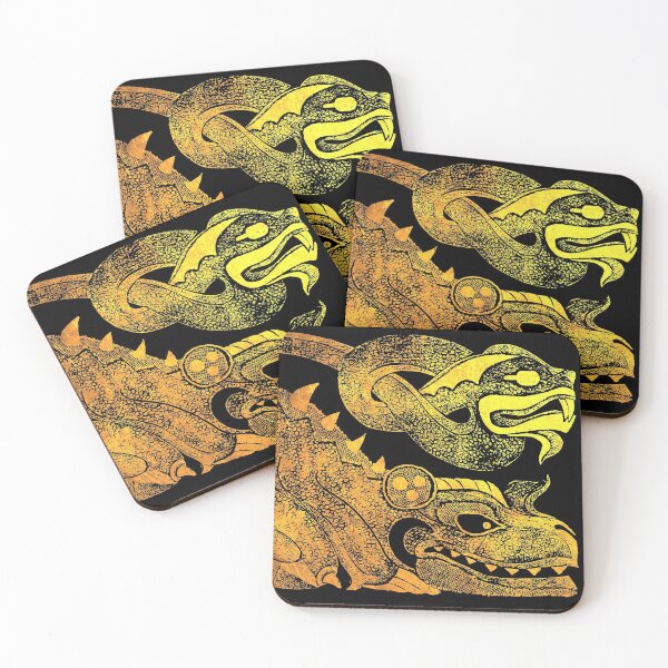 Item preview,  Golden two-headed dragon designed and sold by Irina Ivanova.