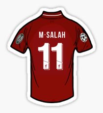 Mo Salah Liverpool FC Shirt Sticker