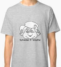 Sylvester P. Smythe '90s Contents-page Masthead black and white logo Classic T-Shirt