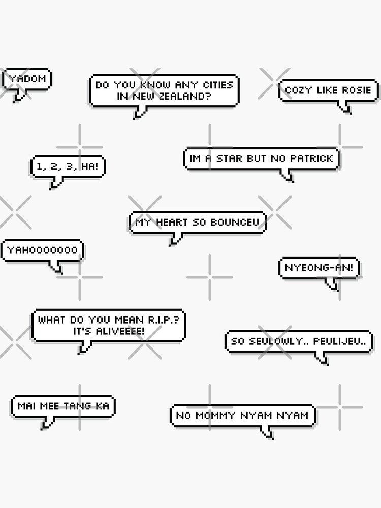 "Sticker Pack BLACKPINK iconic/funny lines" Sticker for Sale by