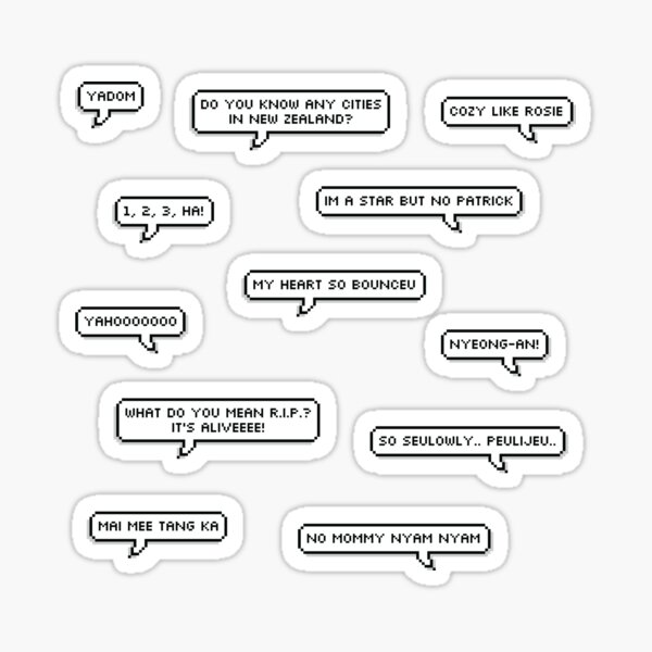 Sticker Pack - BLACKPINK iconic/funny lines Sticker