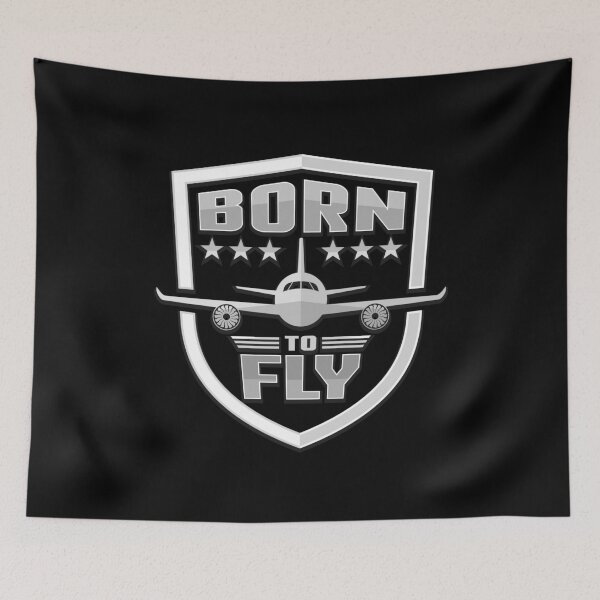 Item preview, Born to fly - pilot saying gift designed and sold by dtino.