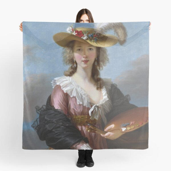 Self Portrait - Élisabeth Vigée Le Brun Scarf
