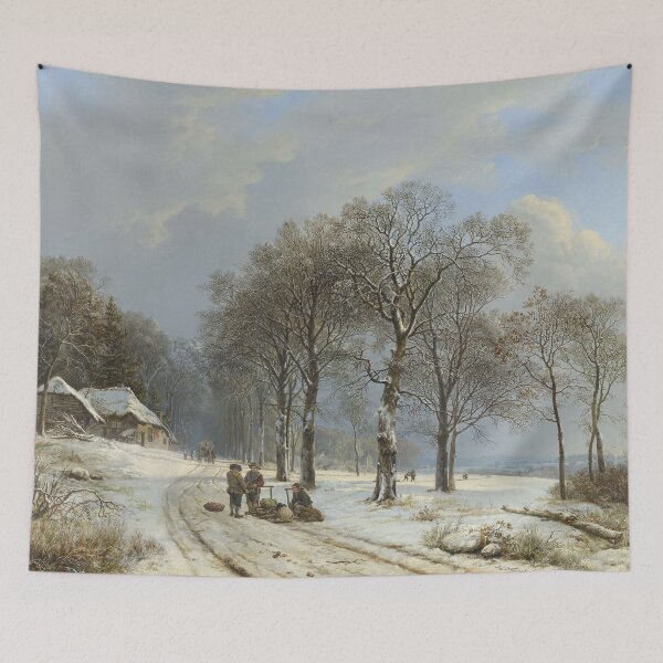 Item preview, Winter Landscape - Barend Cornelis Koekkoek designed and sold by themasters.