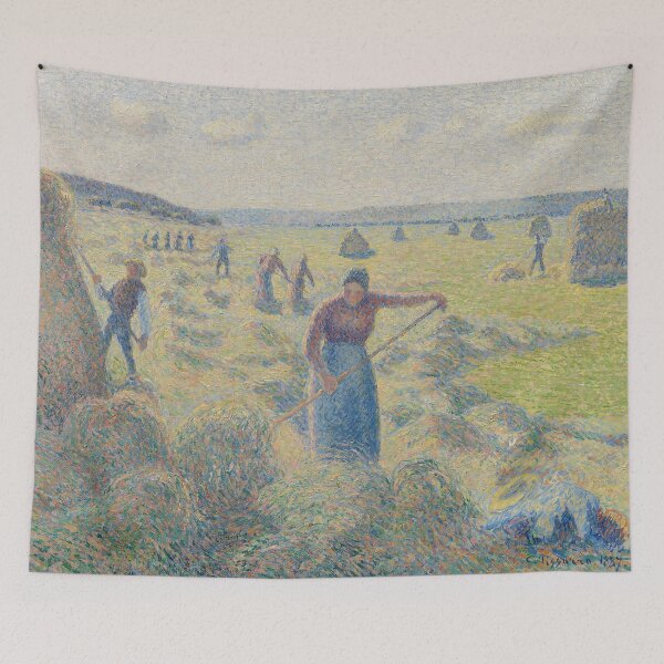 Item preview, The Harvest of Hay in Eragny - Camille Pissarro designed and sold by themasters.