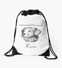 Unconditional love Drawstring Bag