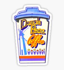 Dutch bros coffee sign board Sticker