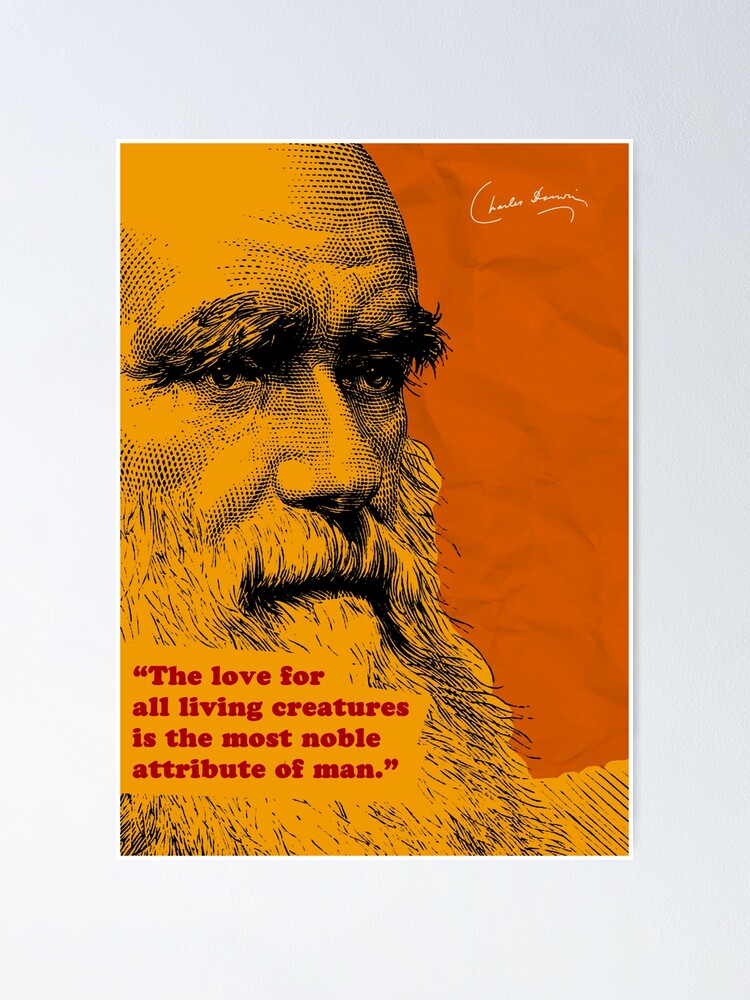 Alternate view of Charles Darwin Quote 5 Poster