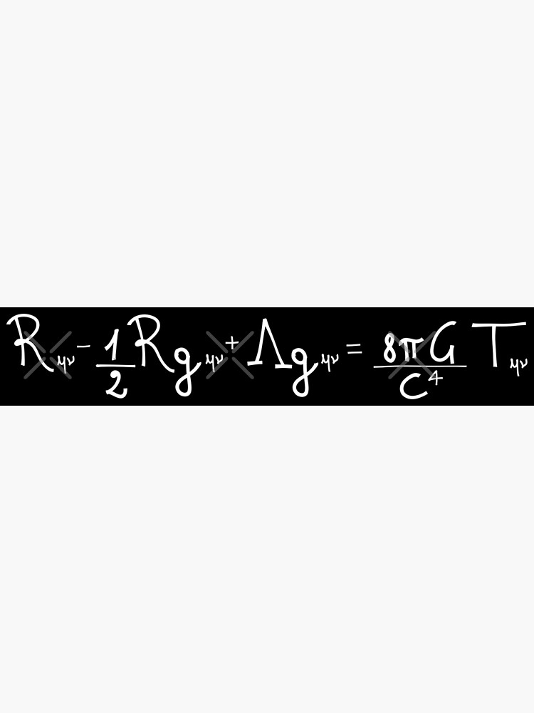 General Relativity Theory Field Equation Poster By Giroscience Redbubble 8775