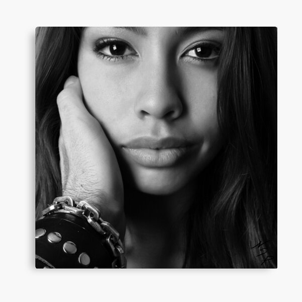 Fine Erotic Art Photography "Beautiful B&W - Interactive POV " Sexy Mouth - Mouth - Lips - Face - Tongue Canvas Print