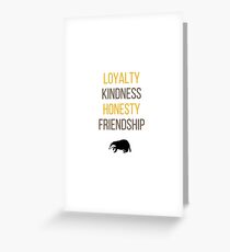 Yellow words Greeting Card