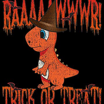Vorschaubild zum Design Rawr Trick Or Treat Dinosaur Halloween Costume - Cute Halloween Gift von yeoys