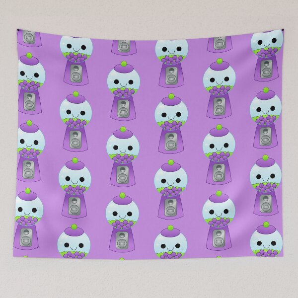 Item preview, kawaii purple gumball machine designed and sold by kittybox.