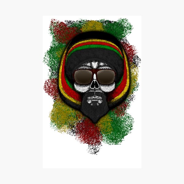 Errorface Skull Icons - Lion Photographic Print