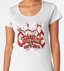 Coffeine Metal Style Women's Premium T-Shirt