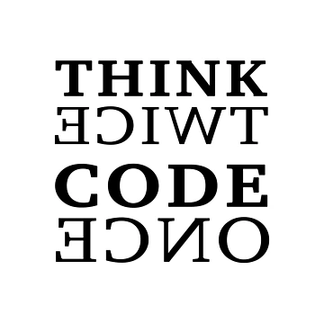 Artwork thumbnail, Think twice Code once by KeepOnCoding