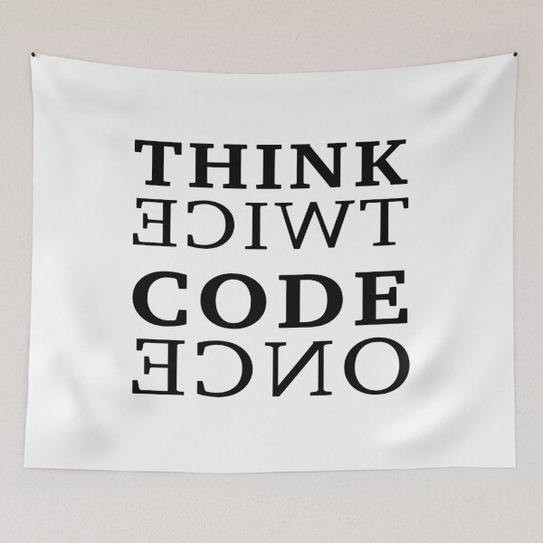 Item preview, Think twice Code once designed and sold by KeepOnCoding.