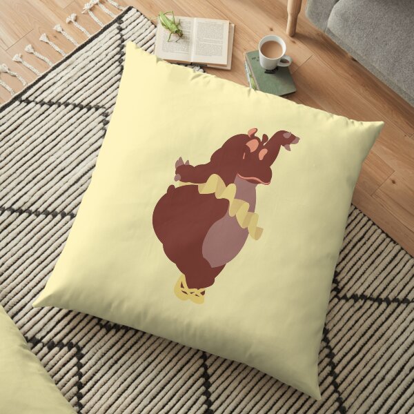 Graceful As A Hippo Floor Pillow