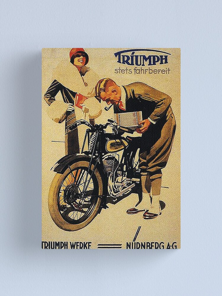 Alternate view of Triumph Motorcycles, Nuremberg...vintage ad Canvas Print