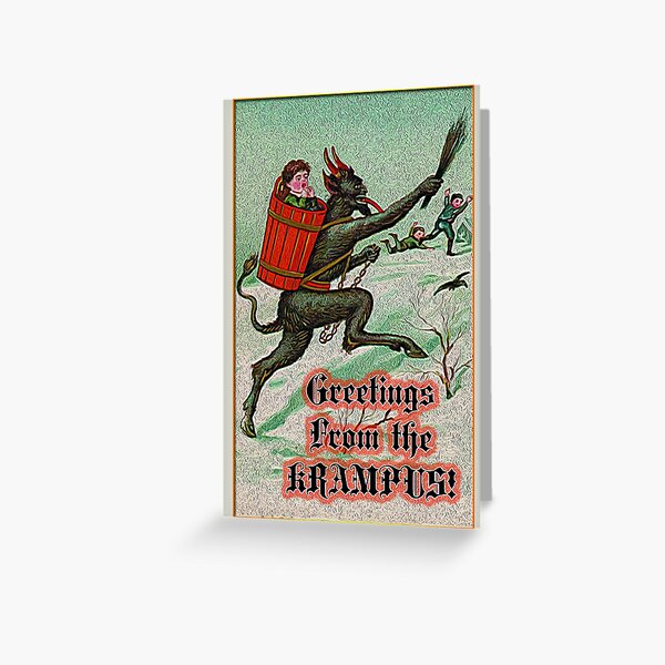 Greetings from the Krampus! Greeting Card