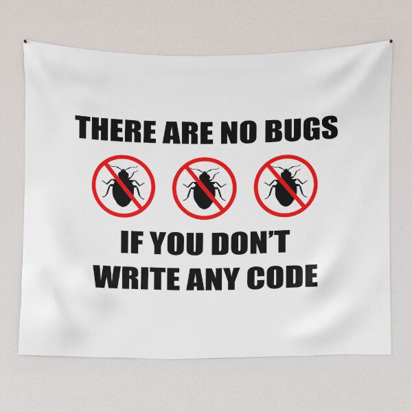 Item preview, There are no bugs if you don't write any code designed and sold by KeepOnCoding.
